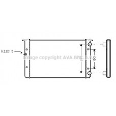 VNA2105 AVA QUALITY COOLING Радіатор охолодження двигуна