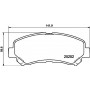 8DB 355 015-911 HELLA Комплект гальмівних колодок дисковий гальм