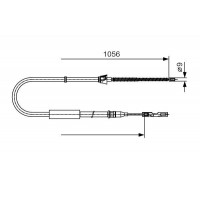 1 987 482 125 BOSCH Тросик, cтояночный тормоз