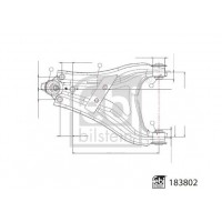 183802 FEBI BILSTEIN Ричаг незалежної підвіски колеса, подвеска колеса