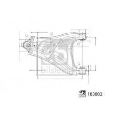 183802 FEBI BILSTEIN Ричаг незалежної підвіски колеса, подвеска колеса