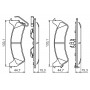 0 986 494 348 BOSCH Комплект гальмівних колодок дисковий гальм