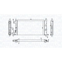 350213776000 MAGNETI MARELLI Радіатор охолодження двигуна