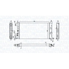 350213776000 MAGNETI MARELLI Радіатор охолодження двигуна