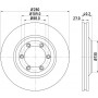 8DD 355 115-231 HELLA PAGID Гальмівний диск