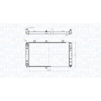 350213181400 MAGNETI MARELLI Радіатор охолодження двигуна