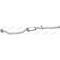 70376 WALKER Середній глушник вихлопних газів