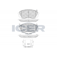 181826-202 ICER Комплект гальмівних колодок дисковий гальм