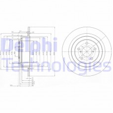 BG4154 DELPHI Гальмівний диск