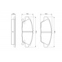 0 986 424 289 BOSCH Комплект гальмівних колодок дисковий гальм