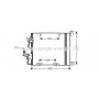 OL5368D AVA QUALITY COOLING Конденсатор кондиціонера