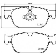 8DB 355 024-801 HELLA PAGID Комплект гальмівних колодок дисковий гальм