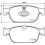 P 86 027 BREMBO Комплект гальмівних колодок дисковий гальм