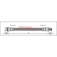 4114653 METZGER Гальмівний шланг