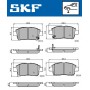 VKBP 80382 A SKF Комплект гальмівних колодок дисковий гальм