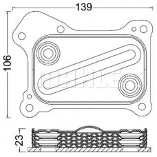 CLC 190 000S MAHLE масляний радіатор двигунне олива