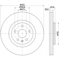 8DD 355 132-621 HELLA Гальмівний диск