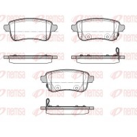 1387.02 REMSA Комплект гальмівних колодок дисковий гальм