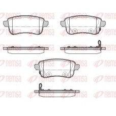 1387.02 REMSA Комплект гальмівних колодок дисковий гальм