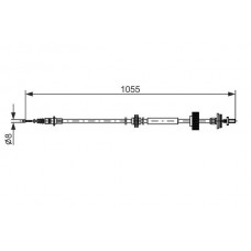 1 987 482 791 BOSCH Тросик, cтояночный тормоз