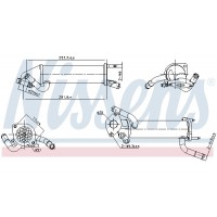 989449 NISSENS Радіатор рециркуляція ОГ