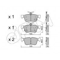 822-1040-0 CIFAM Комплект гальмівних колодок дисковий гальм