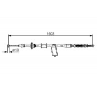 1 987 482 174 BOSCH Тросик, cтояночный тормоз