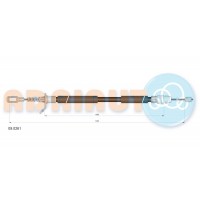 09.0261 ADRIAUTO Тросик, cтояночный тормоз