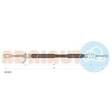 09.0261 ADRIAUTO Тросик, cтояночный тормоз