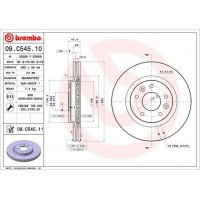 09.C545.11 BREMBO Гальмівний диск