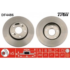 DF4486 TRW Гальмівний диск