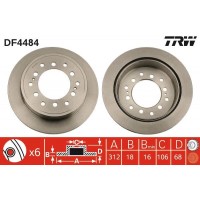 DF4484 TRW Гальмівний диск
