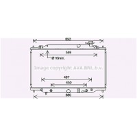 MZ2292 AVA QUALITY COOLING Радіатор охолодження двигуна