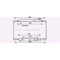 MZ2292 AVA QUALITY COOLING Радіатор охолодження двигуна