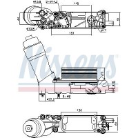 91335 NISSENS масляний радіатор двигунне олива