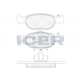 181616 ICER Комплект гальмівних колодок дисковий гальм