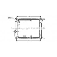 DWA2066 AVA QUALITY COOLING Радіатор охолодження двигуна