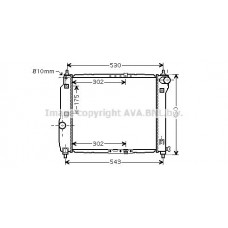 DWA2066 AVA QUALITY COOLING Радіатор охолодження двигуна