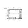DWA2066 AVA QUALITY COOLING Радіатор охолодження двигуна