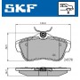 VKBP 90061 SKF Комплект гальмівних колодок дисковий гальм