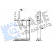 346515 KALE OTO RADYATÖR Теплообмінник обігрів салону