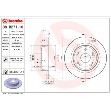 08.B271.11 BREMBO Гальмівний диск