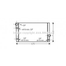 BW2354 AVA QUALITY COOLING Радіатор охолодження двигуна