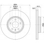 8DD 355 128-711 HELLA PAGID Гальмівний диск