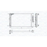 350213191700 MAGNETI MARELLI Радіатор охолодження двигуна