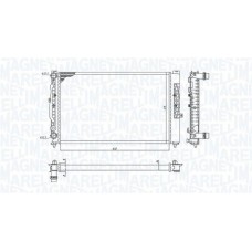 350213191700 MAGNETI MARELLI Радіатор охолодження двигуна 350213191700 MAGNETI MARELLI Радіатор охолодження двигуна