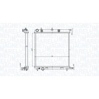 350213819000 MAGNETI MARELLI Радіатор охолодження двигуна