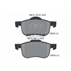 2307303 TEXTAR Комплект гальмівних колодок дисковий гальм