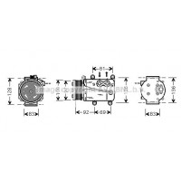 FDAK171 AVA QUALITY COOLING Компресор кондиціонера