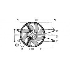 FD7541 AVA QUALITY COOLING Вентилятор охолодження двигуна
